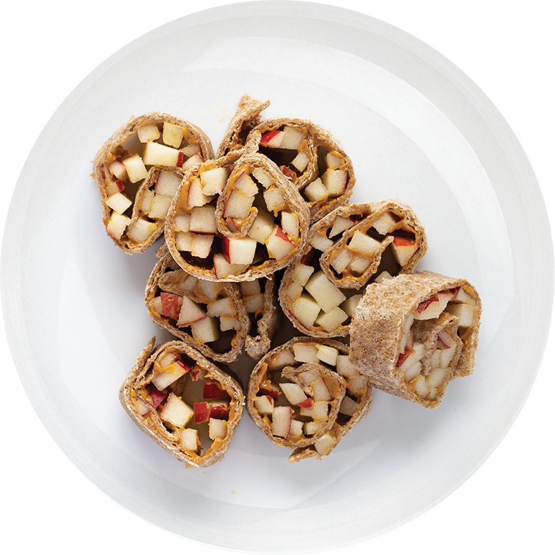 Apple Peanut Butter Tortilla